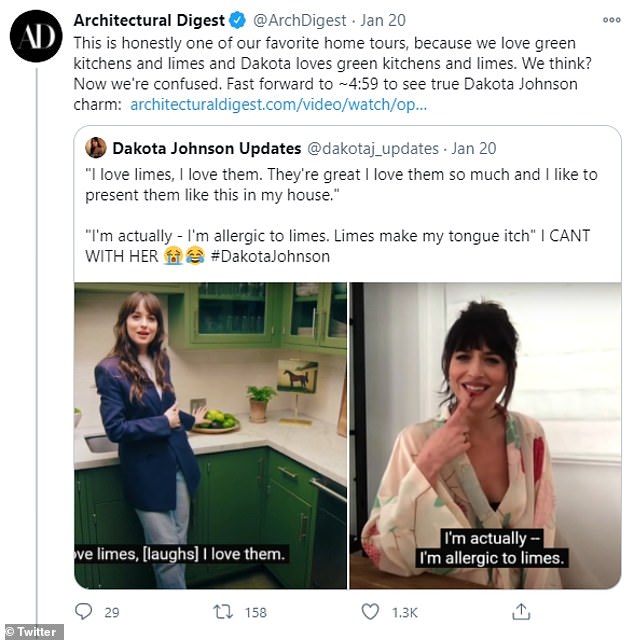 Even Architectural Digest jumped on social media to voice their confusion, while Twitter users called Johnson a 